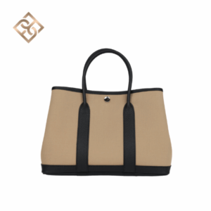 Hermès Garden Party 30 Trench Toile and Black Negonda - Palladium Hardware