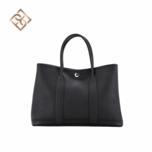 Hermès Garden Party 30 Black Toile and Negonda - Palladium Hardware