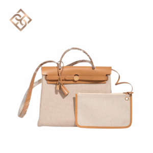Hermès Herbag 31 Beige Toile Vache Hunter Écru Gold Hardware
