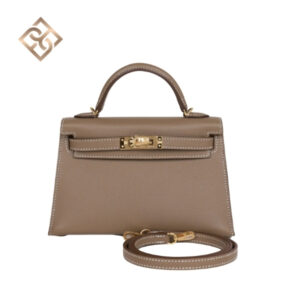Hermès Kelly Sellier 20 Etoupe Epsom Gold Hardware