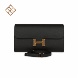 Hermès Constance Wallet To Go Black Epsom Gold Hardware