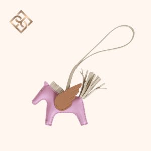 Hermès Rodeo Pegase Mauve Sylvestre/Craie/Chai PM