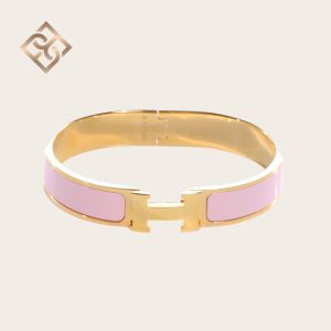 Hermès Clic Clac H Bracelet GM - Rose Dragee