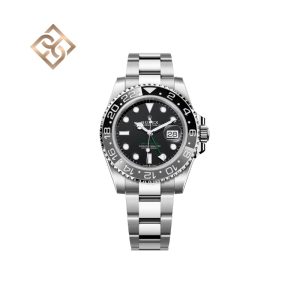 GMT-Master II Oyster, 40 mm, Oystersteel, Black, 126710GRNR