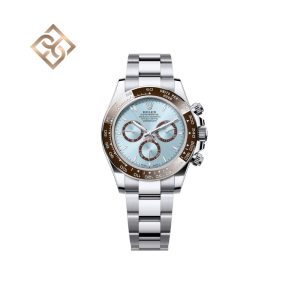 Cosmograph Daytona Ice Blue, chestnut brown counter rings 126506