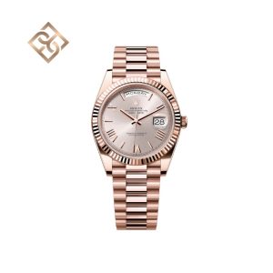 Day-Date 40 Oyster, 40 mm, Everose gold, Sundust - 228235