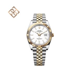 Datejust 41 Oyster, 41 mm, Oystersteel and yellow gold, White, Jubilee - 126333