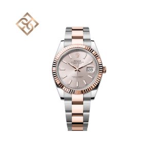 Datejust 41 Oyster, 41 mm, Oystersteel and Everose gold, Sundust, Oyster - 126331