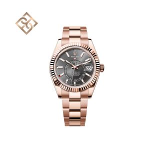 Sky-Dweller Oyster, 42 mm, Everose gold,  Slate, Oyster - 336935