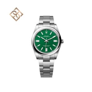 OYSTER PERPETUAL , 41 mm, Oystersteel , Green, 124300
