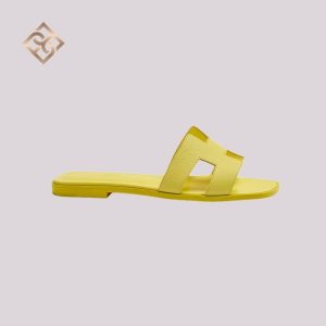 Hermes Oran Sandal 37 - Jaune Curcuma Epsom