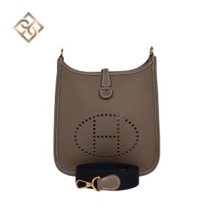 Hermès Evelyne TPM Etoupe Clemence Gold Hardware
