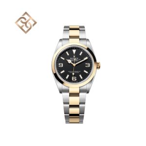 Explorer Oyster, 36 mm, Oystersteel , Intense black 124273