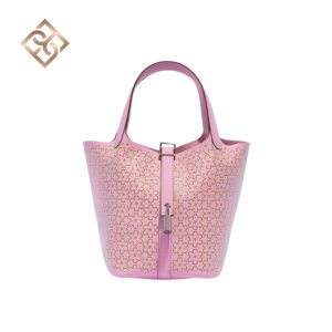 Hermès Picotin 18 Lucky Daisy Swift Mauve Sylvestre Paladium Hardware