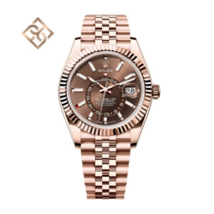 Sky-Dweller Oyster, 42 mm, Everose gold, Chocolate, Jubilee - 336935