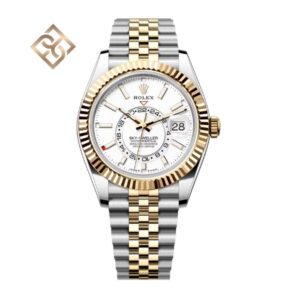 Sky-Dweller Oyster, 42 mm, Oystersteel and yellow gold, Intense white, Jubilee - 336933