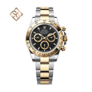 Cosmograph Daytona - Oyster, 40 mm, Oystersteel and yellow gold, Black - 126503