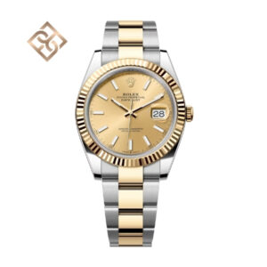 Datejust 41 Oyster, 41 mm, Oystersteel and yellow gold, Champagne, Oyster - 126333