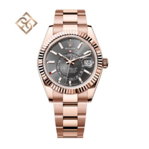 Sky-Dweller Oyster, 42 mm, Everose gold,  Slate, Oyster - 336935