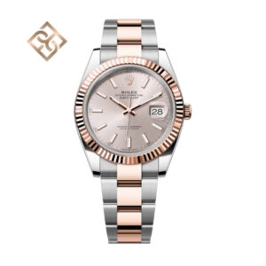 Datejust 41 Oyster, 41 mm, Oystersteel and Everose gold, Sundust, Oyster - 126331