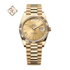Day-Date 40 Oyster, 40 mm, Yellow gold, Champagne - 228238