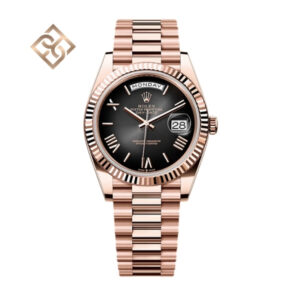 Day-Date 40 Oyster, 40 mm, Everose gold, Slate ombré - 228235