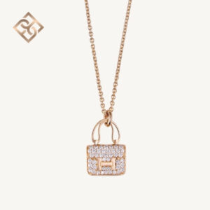 Hermès Amulettes Constance pendant Rose gold