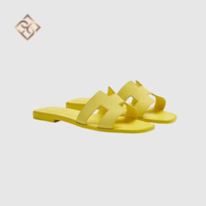 Hermès Oran Sandal 37 - Jaune Curcuma Epsom
