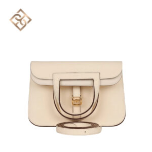 Hermès Halzen 25 Nata Clemence Gold Hardware