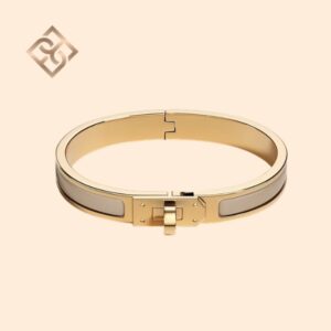 Hermès Mini Clic Kelly Bracelet- Marron Glacé YGHW – PM