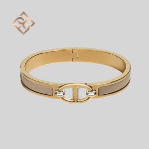 Hermès Mini Clic Chaine d’Ancre Marron Glacé bracelet YGHW – PM