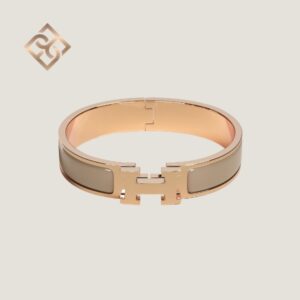 Hermès Clic H bracelet Marron Glacé RGH – PM