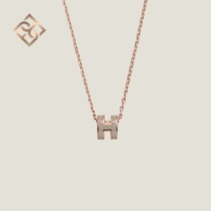 Hermès Mini Pop H Pendant – Marron glacé – RGHW