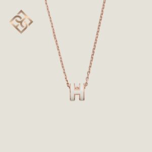 Hermès Mini Pop H Pendant – Blanc – RGHW