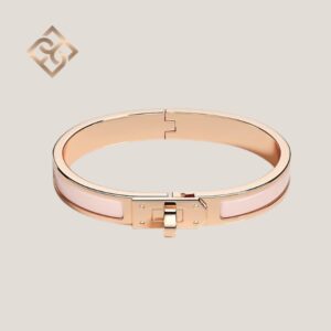 Hermès Mini Clic Kelly Bracelet- Marron Glacé RGHW – PM