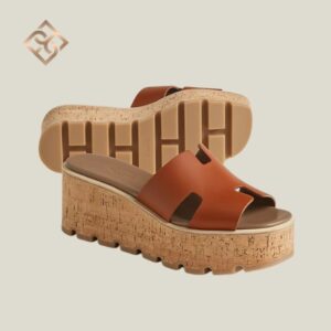 Hermès Eze Sandal 38 – Heritage Calfskin Naturel