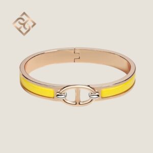 Hermès Mini Clic Chaine d’Ancre Poussin – RGHW – PM