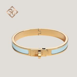 Hermès Mini Clic Kelly Bracelet- Bleu Polaire – YGHW – PM